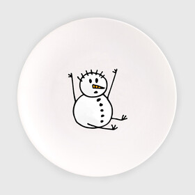 Тарелка с принтом Снеговик в дудл стиле , фарфор | диаметр - 210 мм
диаметр для нанесения принта - 120 мм | дудл | зима | зимний | нарисованный | от руки | снег | снеговик