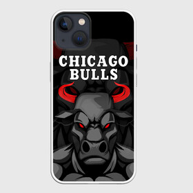 Чехол для iPhone 13 с принтом CHICAGO BULLS  ЯРОСТНЫЙ БЫК ,  |  | 23 | bulls | chicago bulls | jordan | logo | michael jordan | nba | paris saint germain | psg | red | sport | быки | джордан | лого | майкл джордан | псж | спорт | чикаго буллс