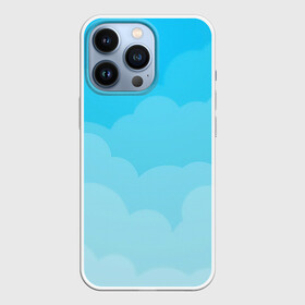 Чехол для iPhone 13 Pro с принтом Голубые облака ,  |  | Тематика изображения на принте: арт | вектор | векторный рисунок | небо | облака | облако | природа | рисунок | синий