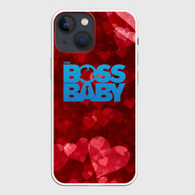 Чехол для iPhone 13 mini с принтом The Boss Baby Love ,  |  | boss baby | cartoon | the boss baby | босс молокосос | малой | мелкий | молокосос | мултик | мульт | мультфильм | пёсико