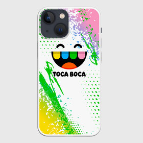 Чехол для iPhone 13 mini с принтом Toca Boca: Улыбашка. ,  |  | toca boca | toca life world | игра | тока бока | тока бока лайф | туса воса