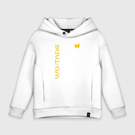 Детское худи Oversize хлопок с принтом WU TANG CLAN LOGO YELLOW , френч-терри — 70% хлопок, 30% полиэстер. Мягкий теплый начес внутри —100% хлопок | боковые карманы, эластичные манжеты и нижняя кромка, капюшон на магнитной кнопке | wu tang | wu tang clan | wu tang logo | wutang clan | ву танг | ву танг клан | ву танг лого