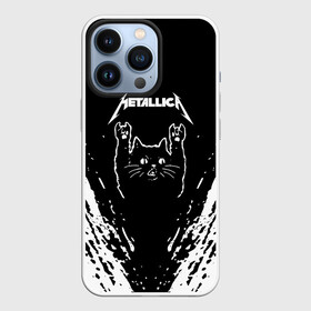 Чехол для iPhone 13 Pro с принтом Мяуталлика   Meowtallica. ,  |  | Тематика изображения на принте: metallica | кот | котэ | металлика | музыка | рок