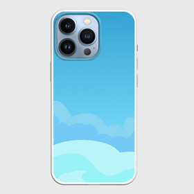 Чехол для iPhone 13 Pro с принтом Небо после грозы ,  |  | Тематика изображения на принте: арт | вектор | векторный рисунок | ветер | небо | облака | облако | природа | рисунок | синий | чистое небо