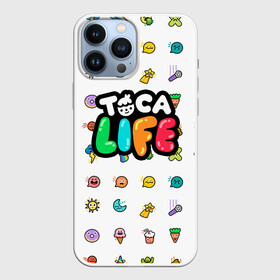 Чехол для iPhone 13 Pro Max с принтом Логотип | Toca Boca | Тока Бока ,  |  | digital toys | gamer | games | helicopter taxi | pets | toca boca | toca hair salon | toca kitchen | toca life | toca life city | toca life world | toca tea party | video games | бока бока | игры | тока бока | тока лайф | тока тока