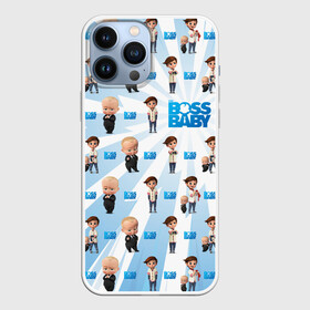 Чехол для iPhone 13 Pro Max с принтом Boss Baby (pattern) ,  |  | Тематика изображения на принте: baby | babycorp | boss | босс | бэбикорп | молокосос | темплтон | тим