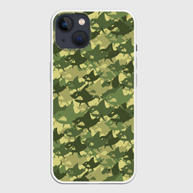 Чехол для iPhone 13 с принтом Акулы (камуфляж) ,  |  | Тематика изображения на принте: camouflage | disgu | fish | hunting camouflage | military | military camouflage | ocean | predator | shark | white shark | акула | белая акула | военный камуфляж | камуфляж | маскировка | масхалат | милитари | море | морской хищник | океан