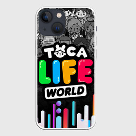 Чехол для iPhone 13 mini с принтом TOCA LIFE WORLD   ТОКА ЛАЙФ ВОРЛД   ГРАДИЕНТ ,  |  | Тематика изображения на принте: gradient | leon | nari | rita | toca life | toca life world | zeke | градиент | зик | леон | нари | полосы | разноцветный | рита | тока лайф ворлд | цветной