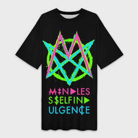 Платье-футболка 3D с принтом Mindless Self Indulgence ( MSI ) ,  |  | mindless self indulgence | msi | группы | музыка | панк | рок
