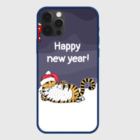 Чехол для iPhone 12 Pro Max с принтом Happy New Year 2022 Тигр , Силикон |  | 2022 | год тигра | новый год | новый год 2022 | символ года | тигр | тигренок | тигрица | тигры