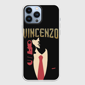 Чехол для iPhone 13 Pro Max с принтом Винченцо ,  |  | Тематика изображения на принте: vincenzo | винценцо | галстук | кассано | пистолет | со джунки