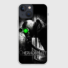Чехол для iPhone 13 mini с принтом Chernobylite (Black stalker) ,  |  | chernobylite | зона отчуждения | игры | сталкер | чаэс | чернобылит | чернобыль