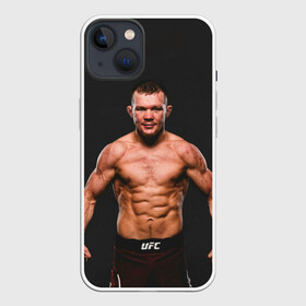 Чехол для iPhone 13 с принтом Пётр Беспощадный ,  |  | mma | no mercy | petr yan | беспощадный | мма | пётр ян