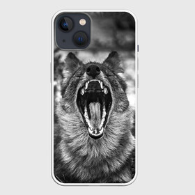 Чехол для iPhone 13 с принтом Волчья пасть, зевает ,  |  | Тематика изображения на принте: wolf | wolfs | волк | волка | волки | волчара | волчья | животные | звери | зевает | лес | оскал | пасть | природа