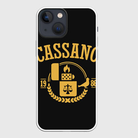 Чехол для iPhone 13 mini с принтом Кассано знак ,  |  | весы | винченцо | зажигалка | кассано | мафия | сон джунки