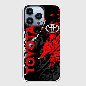 Чехол для iPhone 13 Pro с принтом TOYOTA RED   TOYOTA SPORT ,  |  | camry | corolla | race | sport | toyota | авто | автомобиль | камри | корола | красный | спорт | тойота