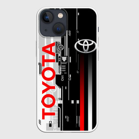 Чехол для iPhone 13 mini с принтом TOYOTA SORT   TOYOTA TECHNO ,  |  | camry | corolla | cyber | race | sport | techno | toyota | авто | автомобиль | камри | кибер | корола | красный | спорт | техно | тойота
