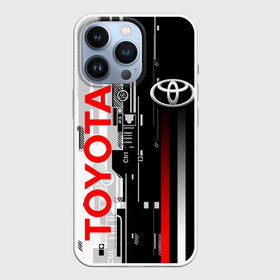 Чехол для iPhone 13 Pro с принтом TOYOTA SORT   TOYOTA TECHNO ,  |  | camry | corolla | cyber | race | sport | techno | toyota | авто | автомобиль | камри | кибер | корола | красный | спорт | техно | тойота