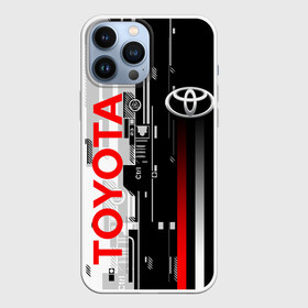 Чехол для iPhone 13 Pro Max с принтом TOYOTA SORT   TOYOTA TECHNO ,  |  | camry | corolla | cyber | race | sport | techno | toyota | авто | автомобиль | камри | кибер | корола | красный | спорт | техно | тойота