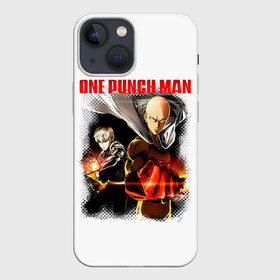 Чехол для iPhone 13 mini с принтом Сайтама и Генос One Punch Man ,  |  | genos | genoсide | hagemanto | jenosu | one punch man | one punchman | onepunchman | oni saibogu | saitama | sensei | аниме | ван панч мен | ванпанчмен | генос | кибердемон | кибернетическое тело | лысый плащ | манга | сайтама | сильнейший человек