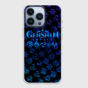 Чехол для iPhone 13 Pro с принтом Genshin Impact | NEON PATTERN SYMBOL ,  |  | genshin impact | razor genshin impact | аниме | геншин | геншин импакт | игра | рэйзор геншин | сяо лин genshin | ци ци геншин импакт