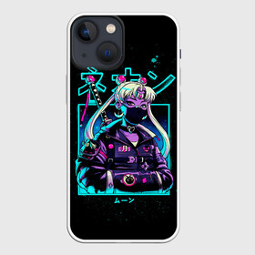 Чехол для iPhone 13 mini с принтом Сейлор Мун неон ,  |  | neon | sailor moon | аниме | котик | лунная призма | манга | музыка | неон | сейлор мун