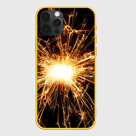 Чехол для iPhone 12 Pro с принтом фейерверк души , силикон | область печати: задняя сторона чехла, без боковых панелей | Тематика изображения на принте: искры | праздник | салют | фейерверк | хлопушка