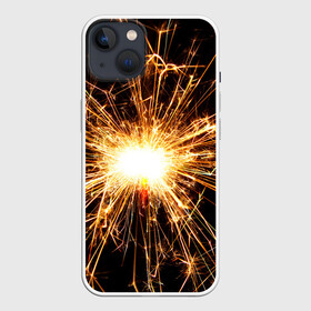 Чехол для iPhone 13 с принтом фейерверк души ,  |  | Тематика изображения на принте: искры | праздник | салют | фейерверк | хлопушка