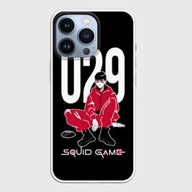 Чехол для iPhone 13 Pro с принтом Squid game: guard 029  police officer ,  |  | action adventure | officer | policeman | security guard 029 | south korean | squid game | survival game | thriller | web series | веб сериал | игра в кальмара | игра на выживание | офицер | охранник 029 | приключенческий боевик | триллер | ю