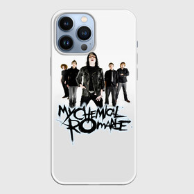 Чехол для iPhone 13 Pro Max с принтом Участники группы My Chemical Romance ,  |  | Тематика изображения на принте: death spells | electric century | gerard way | leathermouth | mcr | my chemical romance | pencey prep | альтернативный | джерард уэй | май кемикал романс | майки уэй | мкр | мой химический роман | мср | мхр | мцр | панк | поп | поппанк | рок