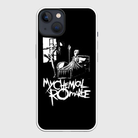 Чехол для iPhone 13 с принтом My Chemical Romance уходящий в окно ,  |  | mcr | my chemical romance | альтернативный | май кемикал романс | мкр | мой химический роман | мср | мхр | мцр | панк | поп | поппанк | рок группа