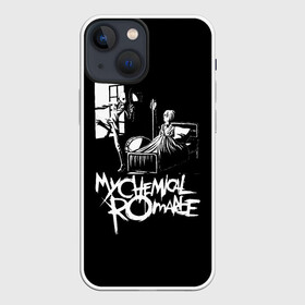 Чехол для iPhone 13 mini с принтом My Chemical Romance уходящий в окно ,  |  | mcr | my chemical romance | альтернативный | май кемикал романс | мкр | мой химический роман | мср | мхр | мцр | панк | поп | поппанк | рок группа