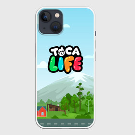 Чехол для iPhone 13 с принтом TOCA BOCA WORLD LOGO ,  |  | digital toys | gamer | games | helicopter taxi | pets | toca boca | toca hair salon | toca kitchen | toca life | toca life city | toca life worl | toca tea party | video games | игры