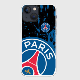 Чехол для iPhone 13 mini с принтом PSG SPORT БРЫЗГИ КРАСОК ,  |  | paris saint germain | psg | saint | sport | париж | псг | псж | спорт | футбол