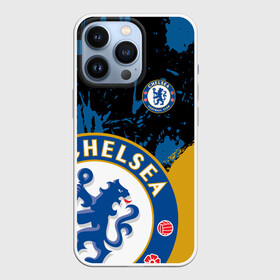 Чехол для iPhone 13 Pro с принтом ЧЕЛСИ   CHELSEA GOLDEN LOGO ,  |  | blue | chelsea | fc | football | football club | lion | sport | лев | синий | спорт | спортивные | униформа | фирменные цвета | фк | футбол | футбольный клуб | челси