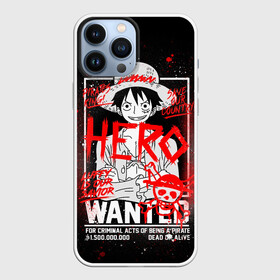 Чехол для iPhone 13 Pro Max с принтом One Piece: Разыскивается Манки Д Лаффи ,  |  | anime | hero | monkey d luffy | one piece | wanted | аниме | ванпис | манга | манки д лаффи | манки д луффи | соломенная шляпа