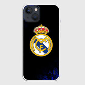 Чехол для iPhone 13 с принтом РЕАЛ МАДРИД ЛОГОБОМБИНГ ,  |  | fc | football | football club | real madrid | sport | реал мадрид | спорт | спортивные | униформа | фк | футбол | футбольный клуб