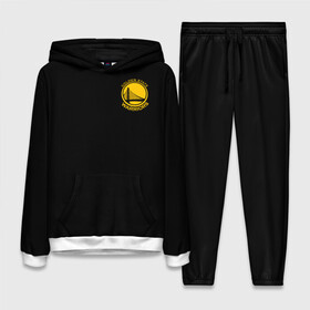 Женский костюм 3D (с толстовкой) с принтом GOLDEN STATE WARRIORS BLACK STYLE ,  |  | golden state | golden state warriors | gsw | nba | usa | америка | голден стэйт уорриорз | гсв | нба | сша