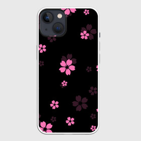 Чехол для iPhone 13 с принтом САКУРА ВИШНЯ  ЛЕПЕСТКИ ,  |  | chery | flowers | japan | roses | sakura | вишня | растения | розы | ромашка | сакура | тюльпаны | цветы | цветы сакуры | япония