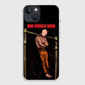 Чехол для iPhone 13 с принтом One Punch Man Сайтама турникимэн ,  |  | hagemanto | one punch man | one punchman | onepunchman | saitama | sensei | аниме | ван панч мен | ванпанчмен | лысый плащ | манга | сайтама | сильнейший человек | учитель | человек одинудар | человек одного удара