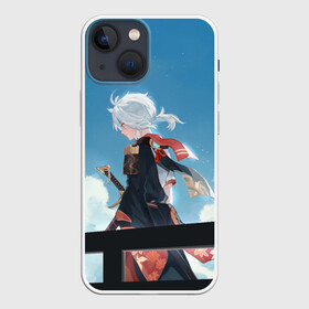 Чехол для iPhone 13 mini с принтом КАДЗУХА НА ФОНЕ НЕБА ,  |  | anemo | anime | game | genshin | impact | kaedehara | kazuha | lumin | paimon | анемо | аниме | геншин | игра | импакт | итэр | кадзуха | казуха | люмин | молитва | паймон | путешественник | тейват