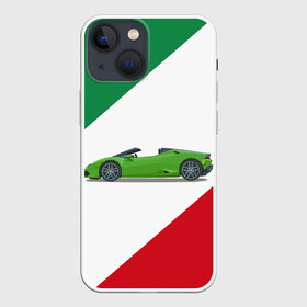 Чехол для iPhone 13 mini с принтом Lamborghini (Италия) ,  |  | auto | car | cars | italia | italy | lamborghini | авто | автомобиль | италия | ламбо | ламборгини | машина | тачка