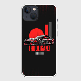 Чехол для iPhone 13 с принтом HOOLIGAN (HOONIGAN) ,  |  | 240 | car | cars | drift | hooligan | hoonigan | japan | jdm | nissan | sx | авто | автомобиль | дрифт | ниссан | тачка | хулиган | хуниган | япония