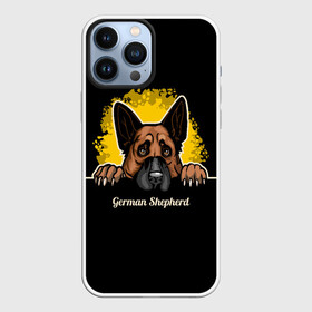 Чехол для iPhone 13 Pro Max с принтом Немецкая Овчарка (German Shepherd) ,  |  | Тематика изображения на принте: animal | dog | german shepherd | shepherd | год собаки | друг человека | животное | зверь | кинолог | немец | немецкая овчарка | овчарка | пёс | собака немецкая овчарка | собаковод | четвероногий