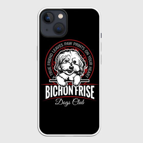 Чехол для iPhone 13 с принтом Бишон Фризе (Bichon Frize) ,  |  | Тематика изображения на принте: animal | bichon frize | bolognese | dog | french lapdog | lapdog | maltese | poodle | бишон фризе | болонка | болоньез | друг человека | живот | кинолог | кудрявая болонка | мальтезе | пёс | порода собак | пудель | собака