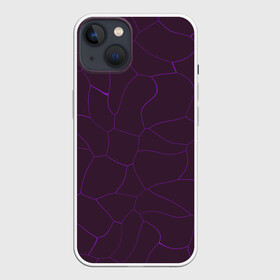 Чехол для iPhone 13 с принтом Вишневые разломы ,  |  | абстракция | геометрия | линии | мозаика | неон