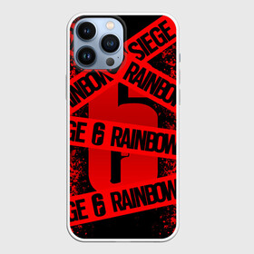 Чехол для iPhone 13 Pro Max с принтом Rainbow Six Siege: Опасно для жизни. ,  |  | Тематика изображения на принте: 6 | outbreak | rainbow | rainbow six siege | six | tom clancys | радуга осада | том клэнси