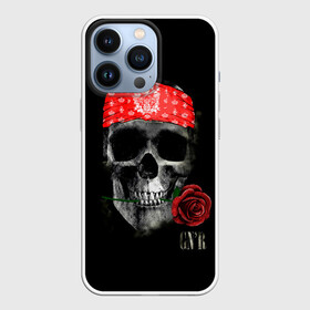 Чехол для iPhone 13 Pro с принтом GNR Skull ,  |  | Тематика изображения на принте: alternative | guns n roses | metall | music | rock | альтернатива | ганс энд росес | металл | музыка | пушки и розы | рок