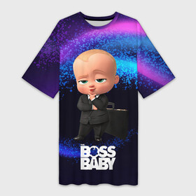 Платье-футболка 3D с принтом Деловой Босс молокосос в костюме ,  |  | baby | boss | boss baby | босс | босс молокосос | маленький босс | малыш | мальчик | молокосос | ребенок