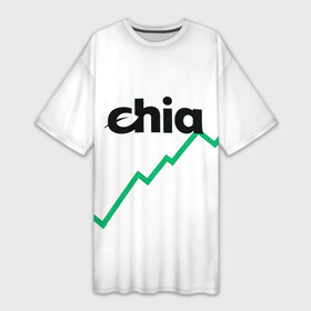 Платье-футболка 3D с принтом Криптовалюта Чиа ,  |  | 2021 | 2022 | bitcoin | btc | chia | chia network | dogecoin | ethereum | ssd | xch | биткоин | в топе | в тренде | жёсткие диски | крипта | криптовалюта | майнинг | чиа
